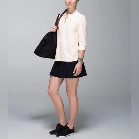 lululemon athletica Tops - 2014 Lululemon Get It On Blouse Angel Wing White Long Sleeve - Retired Rare